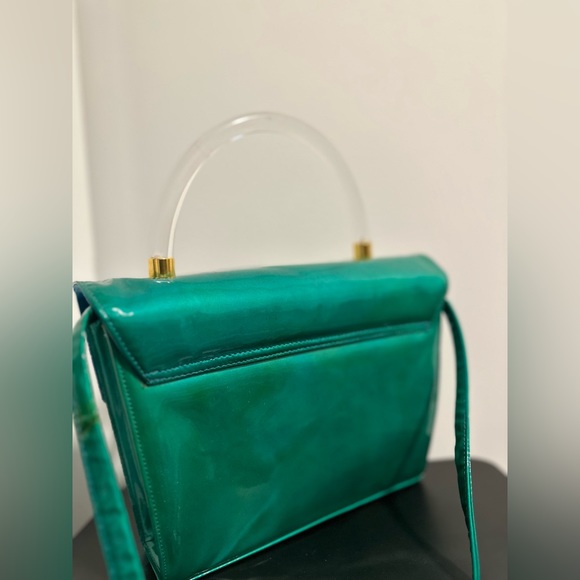 Vintage Stuart Weitzman  Green retro bag - Picture 2 of 5